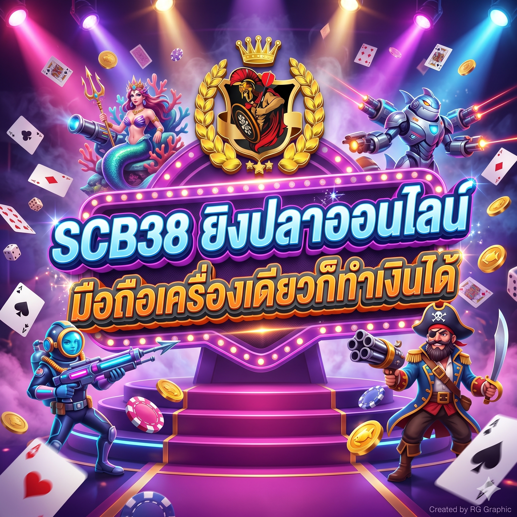 SCB38 ยิงปลาออนไลน์ มือถือเครื่องเดียวก็ทำเงินได้